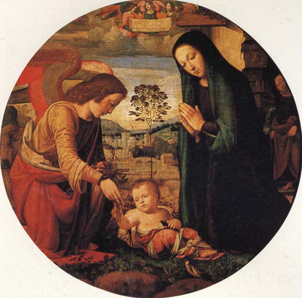 The Adoration of the Child with an Angel